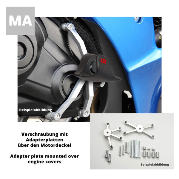 LSL SlideWing Befestigungskit für Kawasaki ZRX1100/ZRX1200