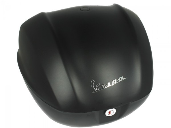 Baúl para Vespa de 32 l, negro mate, modelo 99/C, sin respaldo