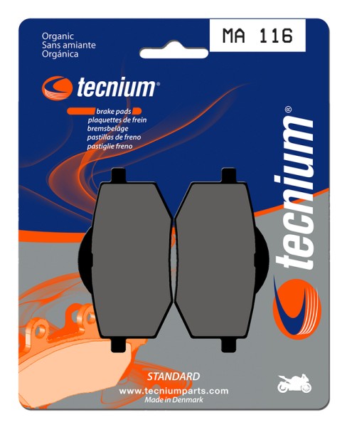 Pastillas de Freno Tecnium Street Orgánicas - MA116