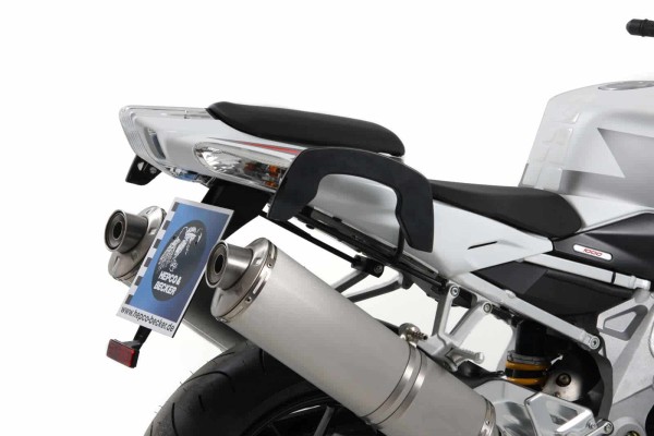 Soporte lateral C-Bow negro para Aprilia Tuono 1000 R /Factory (09-11) Hepco & Becker