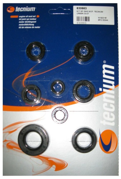 Juego de retenes de aceite de motor Tecnium