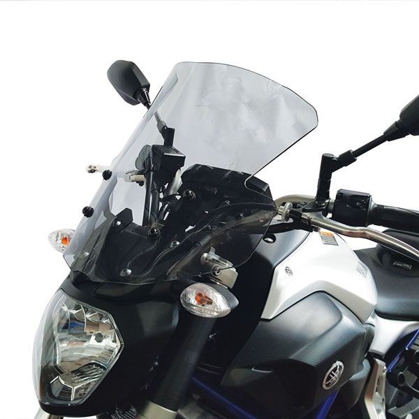 Pare-brise moyen pour Yamaha MT-07 (14-16) fumée foncée