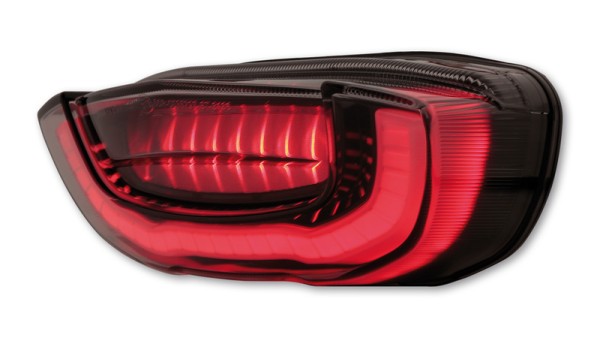 HIGHSIDER smart LED luz trasera negro Honda Style, E-approved (1pc)