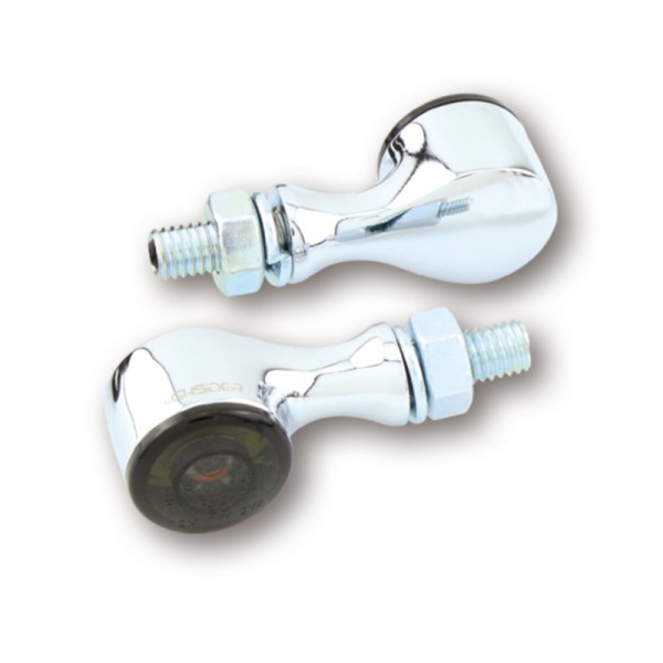 HIGHSIDER pro Apollo Classic Piloto trasero LED, luz de freno, intermitente cromado/tintado 3en1, homologado E (par)