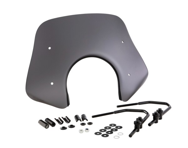 Flyscreen Piccolo para Vespa GTS/GTS Super/GT/GT L 125-300cc, negro mate