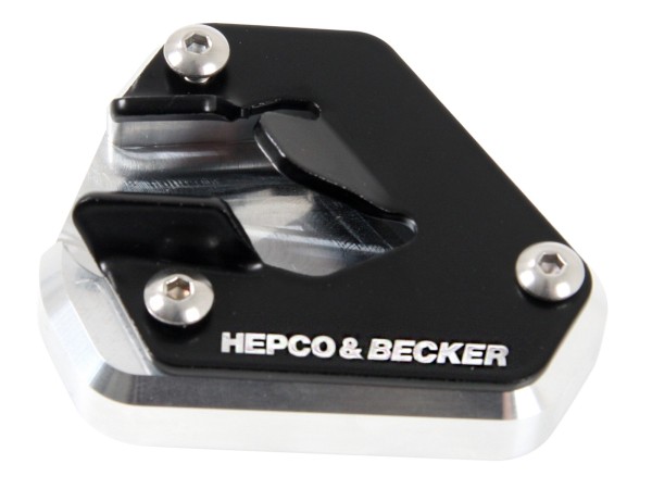 Placa de caballete lateral plata/negro para Triumph Tiger 800 XR/XRX/XRT (2015-)