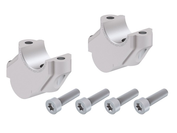 Elevador de manillar H=30 mm con desplazamiento 15 mm hacia atrás para BMW R 1200 GS (04-07) Hepco & Becker