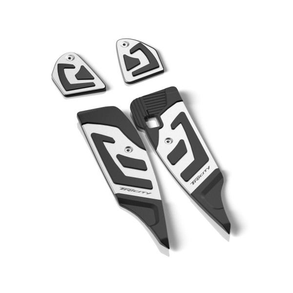 Juego de estribos de aluminio plateado para Yamaha Tricity 300 (23-) Original