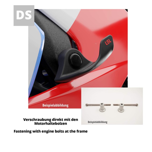 LSL SlideWing Befestigungskit für Honda CB600F Hornet, 2007-, schwarz