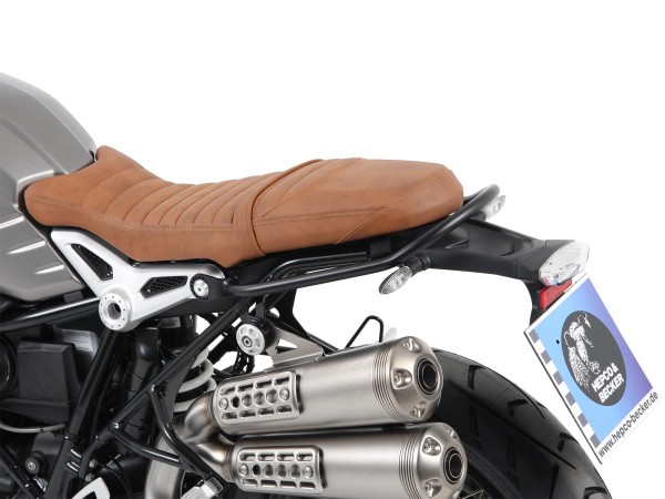 Asidero / barandilla pasajero negro para BMW R nineT Scrambler (16-23) Hepco & Becker