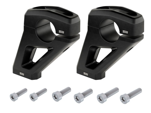 Elevador de manillar H=30 mm con desplazamiento 26 mm hacia atrás para BMW R 12 G/S (25-) Hepco & Becker