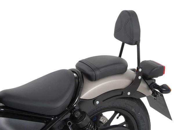 Sissybar sin portaequipajes negro para Honda CMX 500 Rebel (17-)