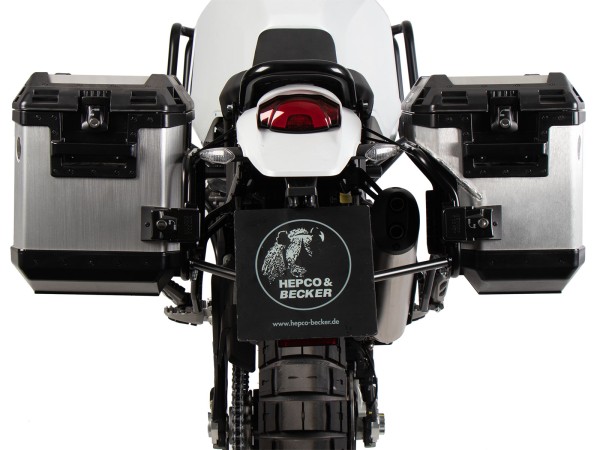 Juego de portamaletas Portamaletas incl. juego de maletas Xplorer Cutout plata para Ducati Desert X Rally (24-)