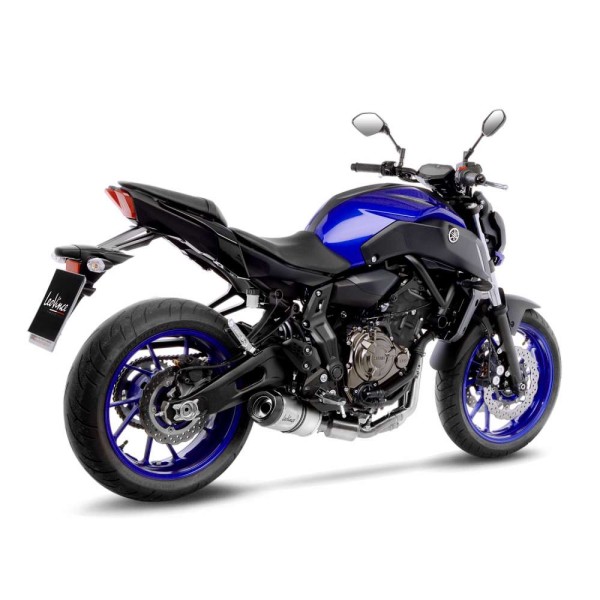 LeoVince sistema completo LV One Evo para Yamaha MT-07 /Tracer 700 /XSR 700, plata, E-certificado