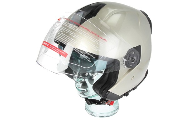 Casco Piaggio Jet Full Jet PFJ gris brillante