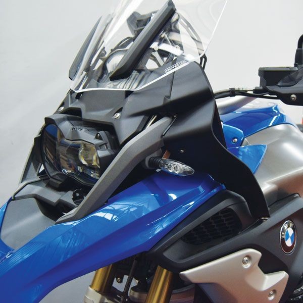 Deflector de viento para BMW R 1200 GS LC /Rallye (17-18), R 1250 GS, par, negro mate