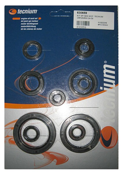 Juego de retenes de aceite de motor Tecnium