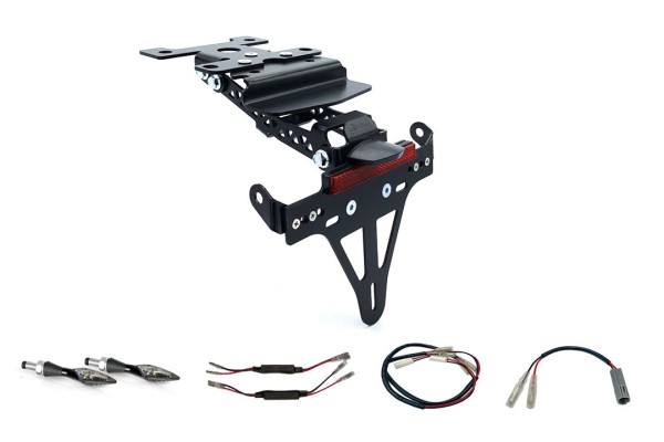 Soporte de matrícula (incl. intermitentes traseros Barracuda) para Yamaha Teneré 700 (19-24)