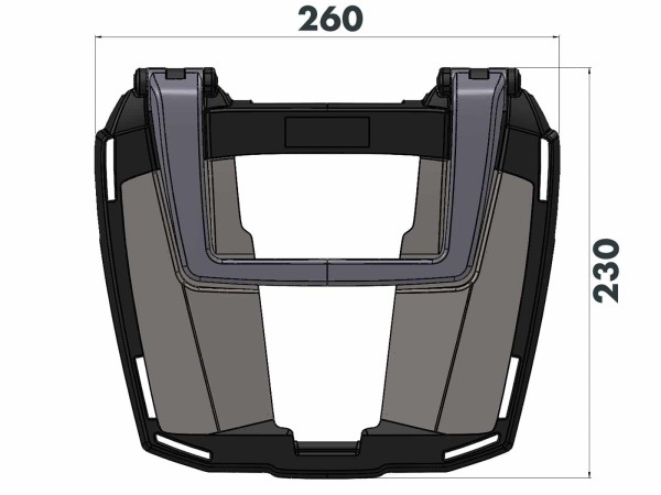 Portamaletas Easyrack negro para Honda NC 750 Integra /DCT (14-15) Hepco & Becker