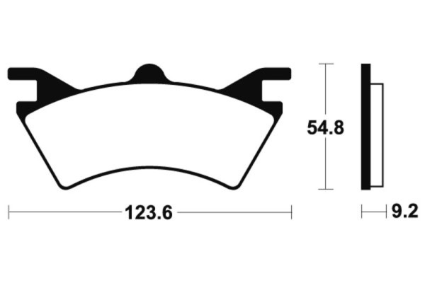 Tecnium Racing MX/ATV pastillas de freno de metal sinterizado - MOR257