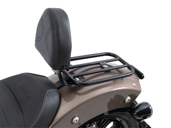 Solorack con respaldo negro para Indian Scout Bobber 1250 (25-) Hepco & Becker