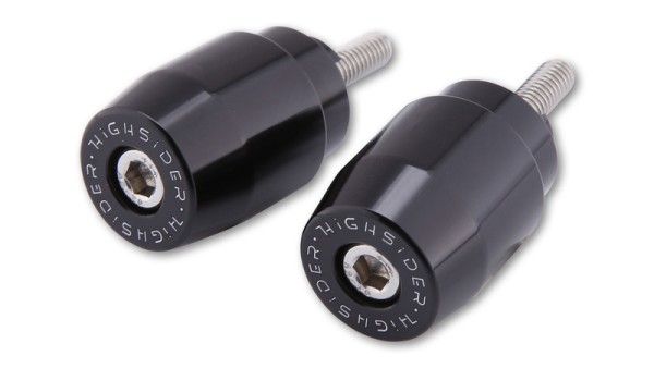 Contrapesos de manillar HIGHSIDER pro negro M6 Honda (par)