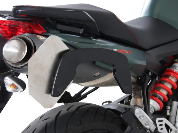 Soporte lateral C-Bow negro para Aprilia Shiver 900 (Bj.17-) Hepco & Becker