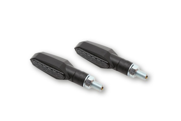 HIGHSIDER Smart Multiface Indicador LED carcasa negro / lente gris humo (par), delantero y trasero