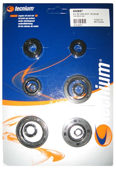 Juego de retenes de aceite de motor Tecnium