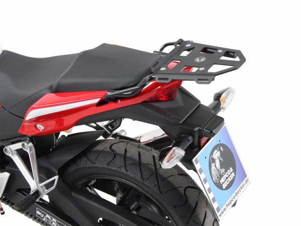 Portaequipajes trasero blando Minirack negro para Honda CBR 300 R (14-17) Hepco & Becker