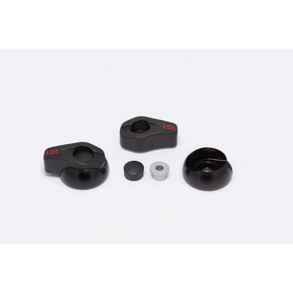 LSL Crash Pad Classic Köpfe, schwarz, Paar