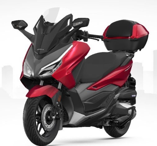 Top Case 35L incl. Portaequipajes Forza 350 (2021-) R320P PERLA SIENA ROJO original Honda