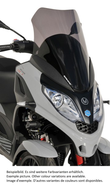 Parabrisas ERMAX Sport Touring para Piaggio MP3 300 / SPORT HPE (19-), tintado/negro claro