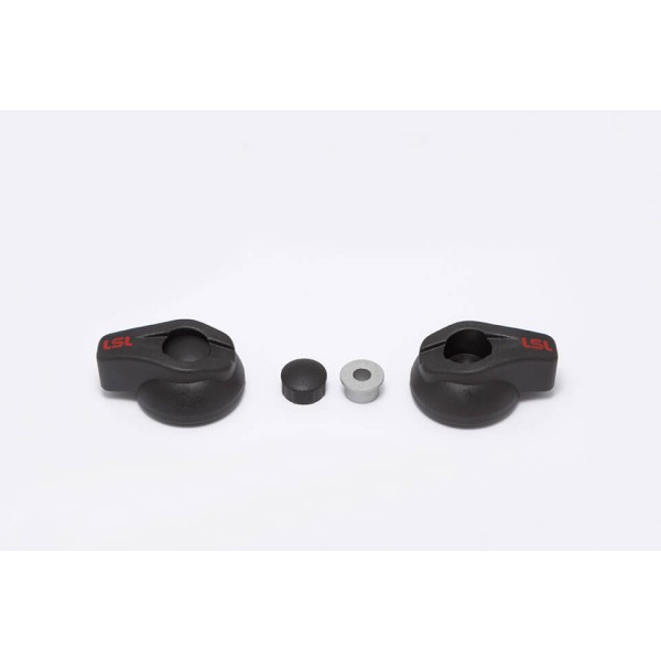 LSL Crash Pad Classic Köpfe, Kunststoff schwarz matt, Paar