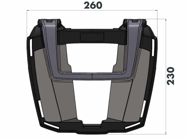 Portamaletas Easyrack negro para BMW HP2 /Enduro/Megamoto (05-08) Hepco & Becker