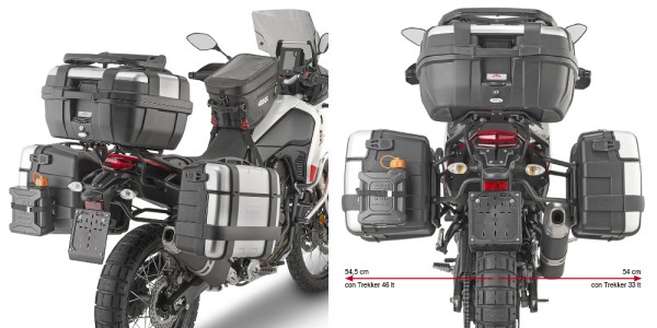 Portamaletas lateral PL ONE-FIT para maletas MONOKEY para Yamaha Tenere (Bj.19-24) Givi