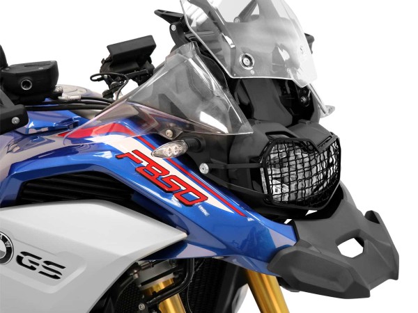 Rejilla protectora de faros negra para BMW F 850 GS Adventure Hepco & Becker