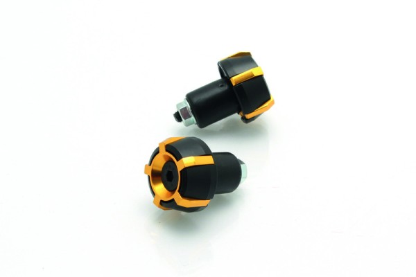 Puntas de manillar BIHR Spark Ø18mm negro/oro