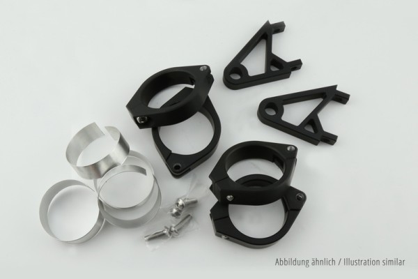 HIGHSIDER pro XS portalámparas juego negro, Para 35-37 mm Ø