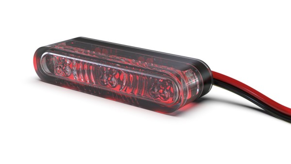 HIGHSIDER pro Star-MX1 Pro módulo LED luz trasera, luz de freno, intermitente negro/tono 3en1, homologado E (par)