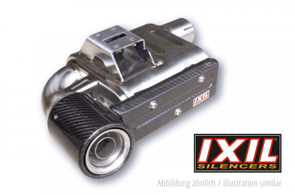Sistema completo de acero inoxidable IXIL SX1 con catalizador para Yamaha MT-09 (Bj.13-) / XSR 900 (Bj.16-)