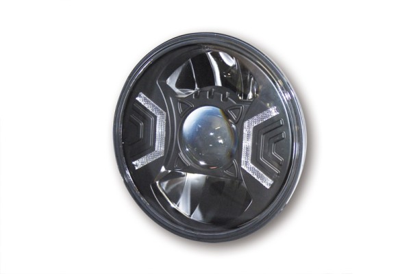 HIGHSIDER pro 7 pulgadas inserto de faro tipo 2 LED negro homologado E (1ud.)