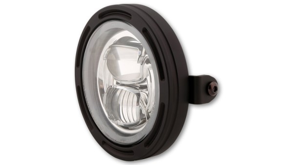 HIGHSIDER pro 5 3/4 pulgadas Marco de faro-R2 Tipo 7 LED Negro Montaje lateral