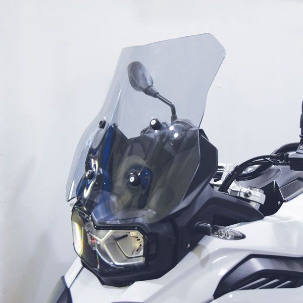 Parabrisas bajo en soporte original para BMW F 750 GS (18-22), humo ligero