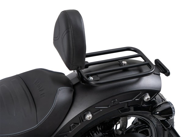 Respaldo jinete con acolchado negro para Indian Scout Sixty Classic (25-) Hepco & Becker