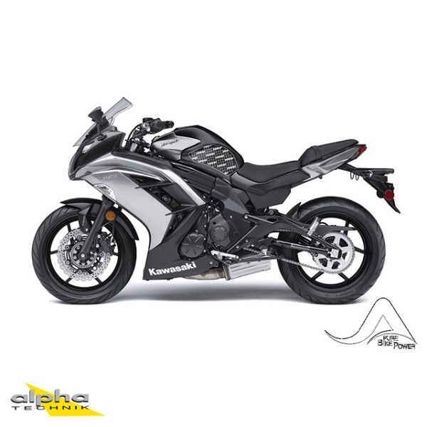 Stompgrip schwarz, Volcano, für Kawasaki, ER6f, ER6n, Ninja 650, 2012-2016