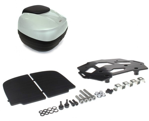 Top Case, blanco, 40 L para Aprilia Caponord