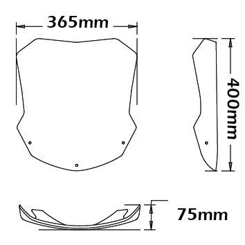 Parabrisas tipo original para BMW F 800 ST (06-12), transparente