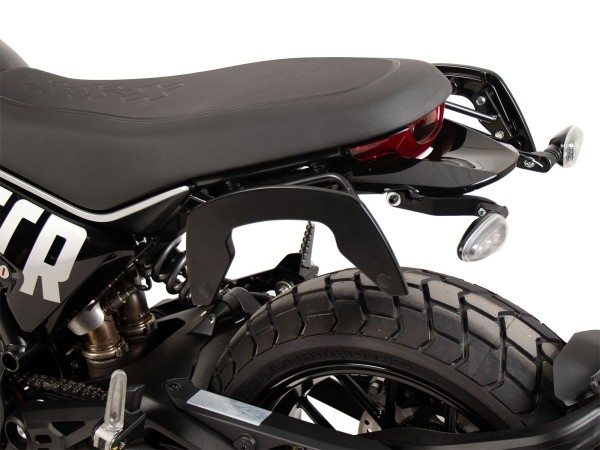 Soporte lateral C-Bow negro para Ducati Scrambler 800 Icon (23-) Hepco & Becker