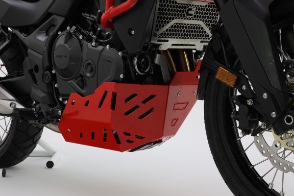 Placa de protección del motor de aluminio para Honda XL 750 Transalp, roja